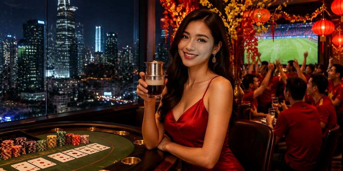 Người dùng Hà Nội xem baccarat trực tuyến tại quán cà phê buổi tối